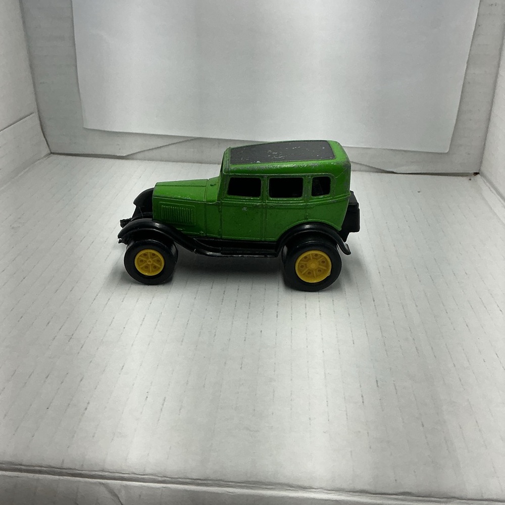 Ford Green and Black Toy Car with Yellow Wheels